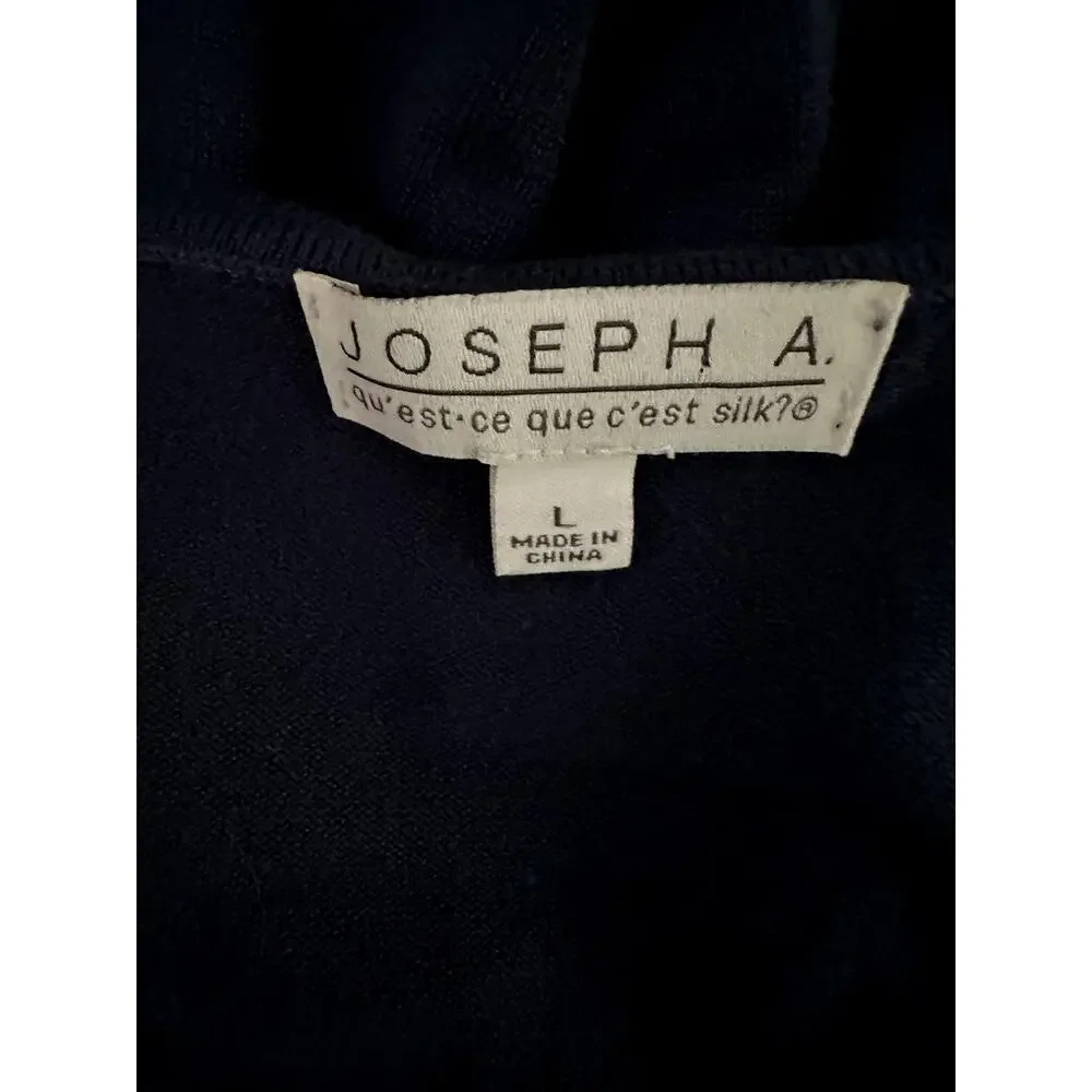 Joseph A. Blue Long Sleeve Sweater Size Large